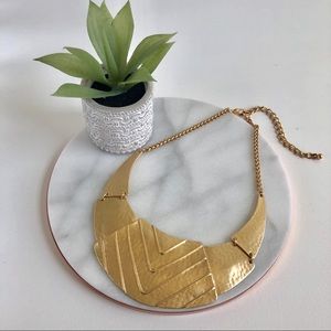 Zeni Gold Bib Statement Necklace Chicos